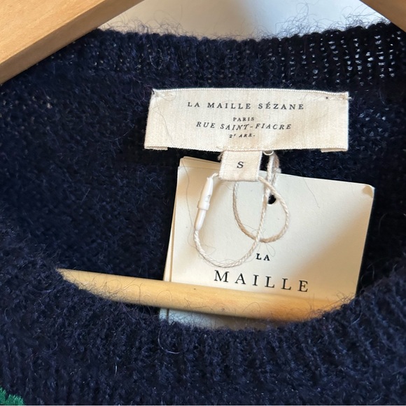 Sézane Floral Embroidered Pam Sweater - Picture 7 of 8